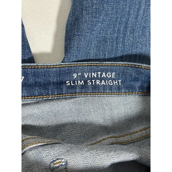 J.Crew Women's 9" Vintage Slim-Straight Jean in Bensen Wash -Sz 28 - Picture 6 of 9